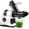 AMZCHEF Extracteur de jus à goulotte large de 80 mm - 150W extracteur de jus de fruits et légumes haute nutrition à masticati