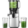 AMZCHEF Extracteur de jus automatique Vos mains libres, Ouverture de 135 mm et capacité de 1,8 L Extracteur de jus de fruits 