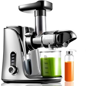 AMZCHEF Extracteur de Jus avec Double Vitesse Modes Soft et Hard - Extracteur de Jus de Fruits et Légumes - Juicer Machine 