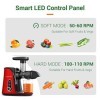 AMZCHEF Extracteur de Jus avec Double Vitesse Modes Soft et Hard - Extracteur de Jus de Fruits et Légumes - Juicer Machine 