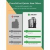Juilist Centrifugeuse Extracteur de Jus 600W, 65MM Large Bouche en Acier Inox Centrifugeuse Fruits et Legumes a 2 Vitesses, D