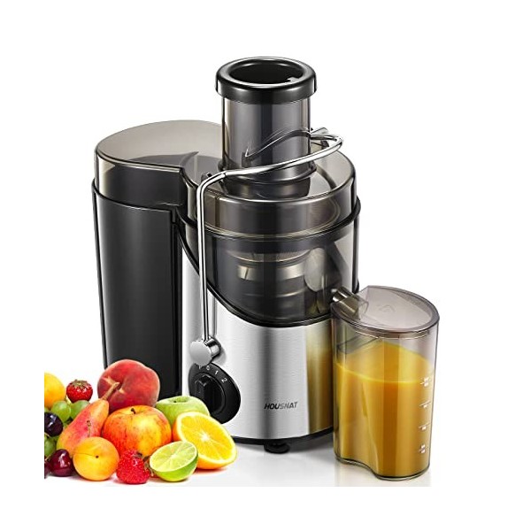 Centrifugeuse Extracteur de Jus, 400W Centrifugeuse Fruits et Legumes 65MM Large Bouche et R¨¦glage ¨¤ 3 Vitesses, Nettoyage 