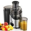 Centrifugeuse Extracteur de Jus, 400W Centrifugeuse Fruits et Legumes 65MM Large Bouche et R¨¦glage ¨¤ 3 Vitesses, Nettoyage 