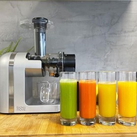 Extracteur de jus de fruits pressés à Froid Machine SPEZIA H36cm 200W avec moteur silencieux et fonction dinversion