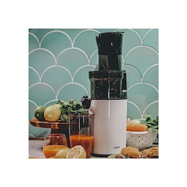 Livoo - DOP238 Extracteur de jus compact | Puissance 200 W | 1 vitesse de rotation lente pour la conservation des propriétés 