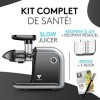 Vandenberg [LORIGINAL] - Slow Juicer de légumes et de fruits - [150 W] - Extracteur de jus électrique avec fonction dinvers