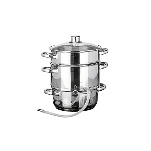 Haushalt International Extracteur de jus en acier inoxydable