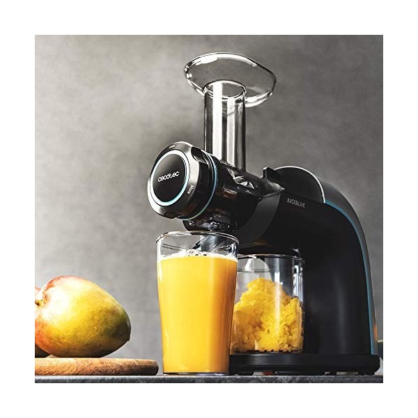 Cecotec Extracteur de jus Juice&Live 2000 EasyClean. 150 W, Filtre facile à nettoyer, vitesse lente 70 tr/min, régulateur de 