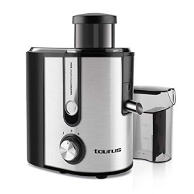 Taurus Liquafruits Pro Compact - Centrifugeuse 600W, 2 vitesses, Extracteur jus et légumes avec bouche de 65mm, Réservoir amo