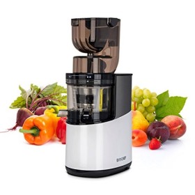 Extracteur de Jus BioChef Atlas Whole Slow Juicer PRO - Puissance maximale 400W / 40 tr/min, Grande Ouverture, Moteur très pu
