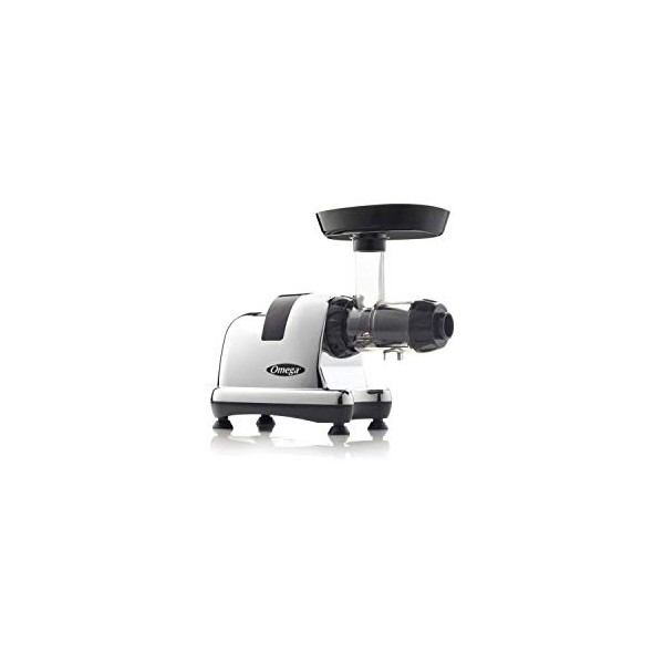 Omega J8228C Extracteur de jus, PC, chromé