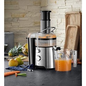 WMF Kult X Centrifugeuse électrique en acier inoxydable 500 W pour gros morceaux de fruits, pichet à jus 1,2 l, filtre à mous