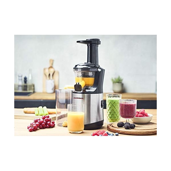 GASTROBACK 40145 Advanced Vital Slow Juicer 150 Couteau en acier inoxydable Noir/argenté