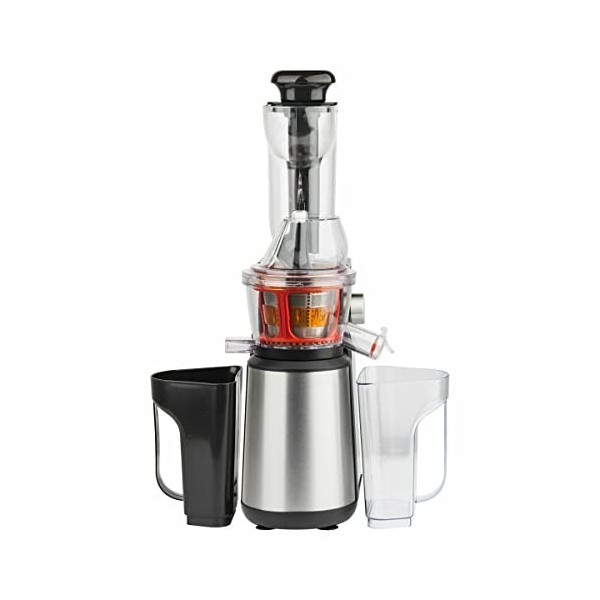 H.Koenig Extracteur de Jus de Fruits et Légumes vertical GSX24 Centrifugeuse Vitamin + sans BPA - 82 mm Large Bouche - 3 tami
