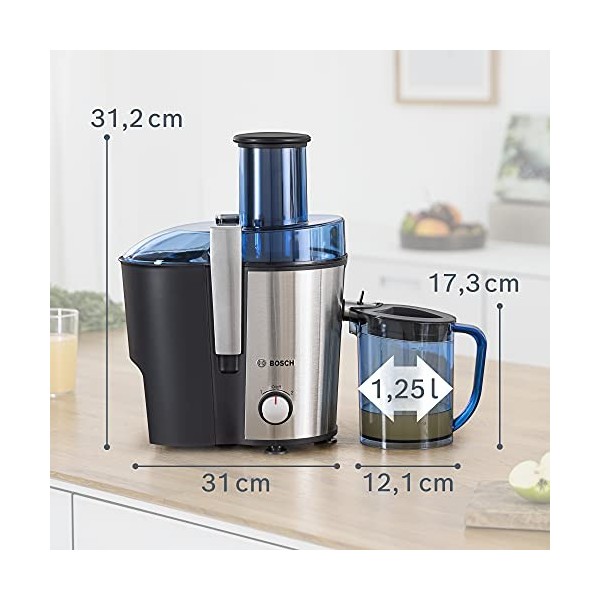 Bosch Electroménager - MES3500 - Centrifugeuse VitaJuice 3, Puissance 700 W, Bleu/Argent