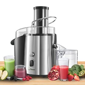 Twinzee Centrifugeuse Extracteur de Jus 850W, Large Bouche 75 mm - Centrifugeuse Fruits et Legumes, Pieds Anti-Dérapants
