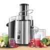 Twinzee Centrifugeuse Extracteur de Jus 850W, Large Bouche 75 mm - Centrifugeuse Fruits et Legumes, Pieds Anti-Dérapants