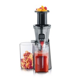SEVERIN Slow Juicer - Centrifugeuse pour jus, sorbets, glaces, confitures et autres, presse-agrumes électrique en acier inoxy
