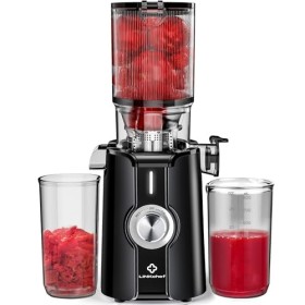 Sans Préparation Extracteur de Jus Vertical, Nettoyage Rapide Extracteur de Jus Lent, 115mm Machine a Jus de Fruit Extracteur