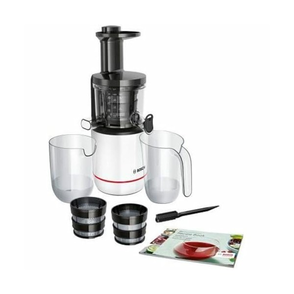 Bosch VitaExtract MESM500W – Extracteur de jus avec 2 filtres pour des jus et smoothies délicieux de fruits et légumes – 150 