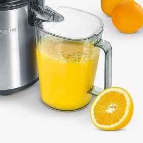 SEVERIN Centrifugeuse, Avec Récipient à Jus de 1,1 L, 800 W, ES 3570, Noir/Inox