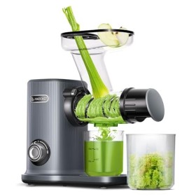 AMZCHEF Extracteur De Jus Compact Avec Deux Modes DAlimentation Pour Une Utilisation Facile - Extracteur Jus High-Tech Silen