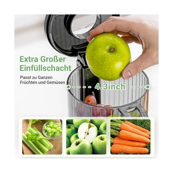 Centrifugeuse parfaite pour les fruits et légumes entiers