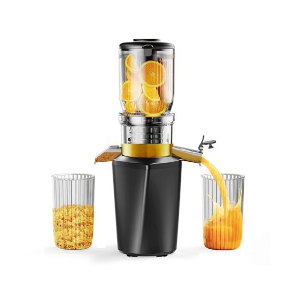 Extracteur de Jus Froid Fyenkfar - Slow Juicer Électrique, Préserve Nutriments et Saveurs, Idéal pour Boissons Saines, Facile
