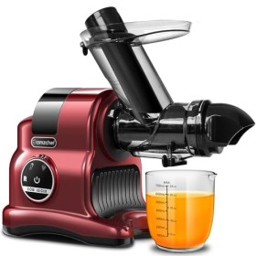 AMZCHEF 80MM Large Juicer - Slow Juicer avec 2 réglages de vitesse et fonction de rembobinage - 150 watt juicer pour légumes 