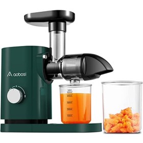 Aobosi Extracteur de Jus, Extracteur de Jus de Fruits et Légumes avec moteur silencieux & tasse à jus & brosse de nettoyage, 