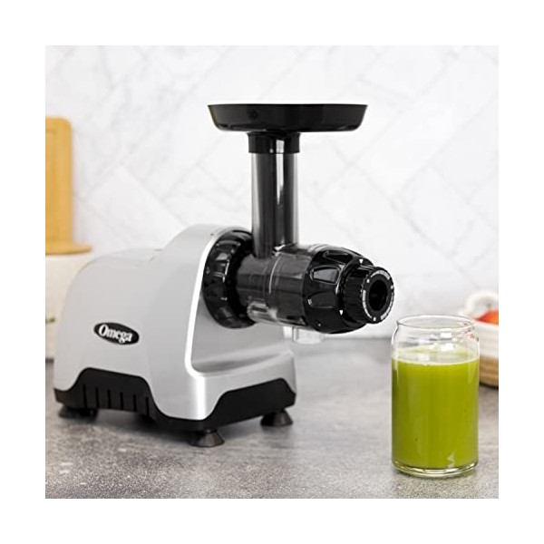 Omega Extracteur de jus CNC82 - Compact Juicer | OMEGA, 200-Watt, Gris
