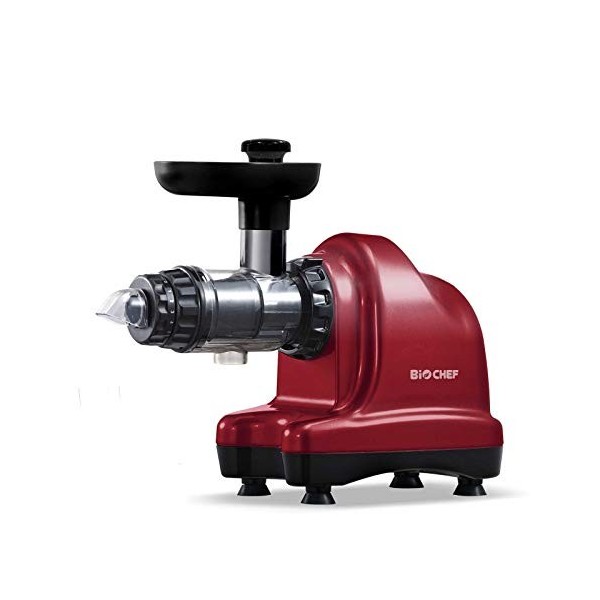 Extracteur de Jus BioChef Axis Cold Press Juicer - Extracteur Masticateur Horizontal pour Herbe de Blé, Fruits et Légumes ave