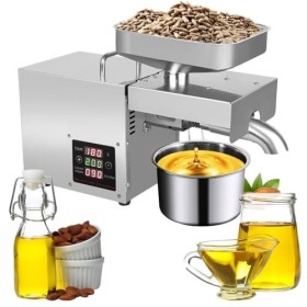 Presse à Huile Automatique, Presse à Huile électrique à Froid/Chaud en Acier Inoxydable avec écran LCD, Commercial Presse à H
