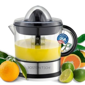 MasterJuicer : presse agrume electrique | 700 ml, Rotation Bidirectionnelle, 40W | 2 cônes, BPA Free, Anti-goutte et Lavable 