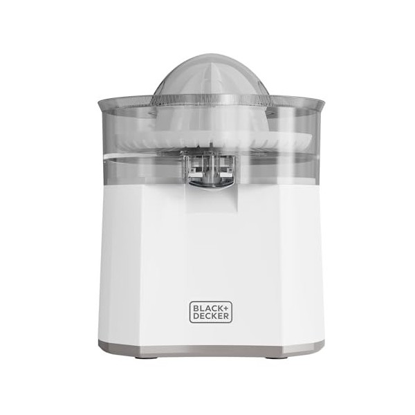 Black+Decker - Presse-Agrumes Électrique BXCJ40E | 40W | Versement Continu | Grand Cône | Anti-Goutte en Acier Inoxydable | R