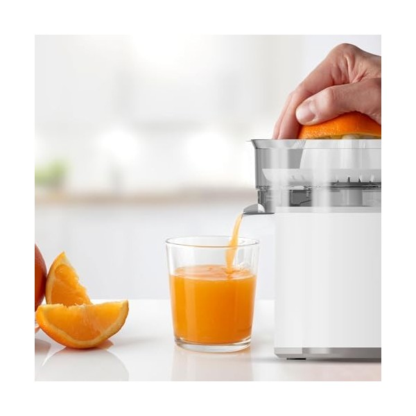 Black+Decker - Presse-Agrumes Électrique BXCJ40E | 40W | Versement Continu | Grand Cône | Anti-Goutte en Acier Inoxydable | R