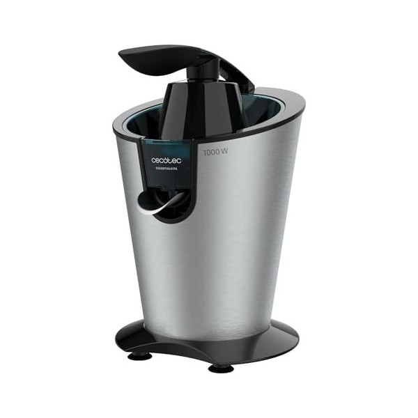 Cecotec Presse Agrume Electrique EssentialVita PowerFresh 1000 Inox. Presse-Agrumes Électrique De 1000 W Avec Bras Levier, De