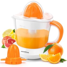Aigostar Presse Agrumes Electrique 40W, Capacité 0.7L, Sans BPA, Jus Orange Citron Pamplemousse, 2 cônes interchangeables, Be