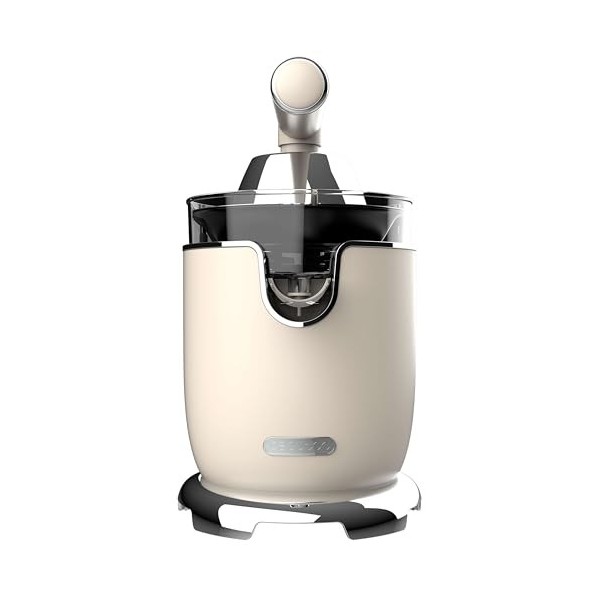Cecotec Presse-agrumes électrique Xqueeze RetroJuice 1000. Pour oranges et agrumes, 1000 W, filtre inox, 2 cônes amovibles, c
