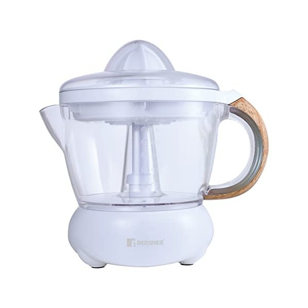 BERGNER NOIA - Presse-agrumes 40W 1.2L - Moteur automatique - Twist 2 voies - Récipient transparent - Pieds antidérapants