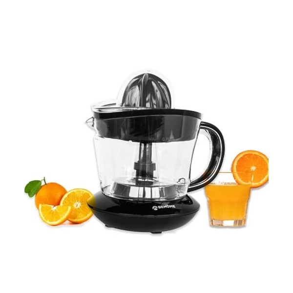 Behome Presse agrumes électrique, petite contenance 700 ml, en plastique, mouvement bidirectionnel & Hachoir Rechargeable USB
