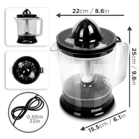 Duronic JE416 Presse-agrumes électrique de 40W Capacité de 1,6 L Filtre réglable pour la Pulpe Idéal pour Jus dAgrumes Orang