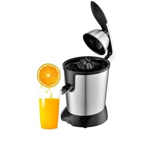 Presse-agrumes électrique professionnel 350 W en acier inoxydable – 0,4 L, facile à nettoyer, sans BPA, idéal pour le pressag