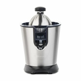 H.Koenig Presse Agrumes Electrique Levier Professionnel AGR82 Inox Noir Mat, Sans BPA, Automatique, Silencieux, Bec Anti-gout