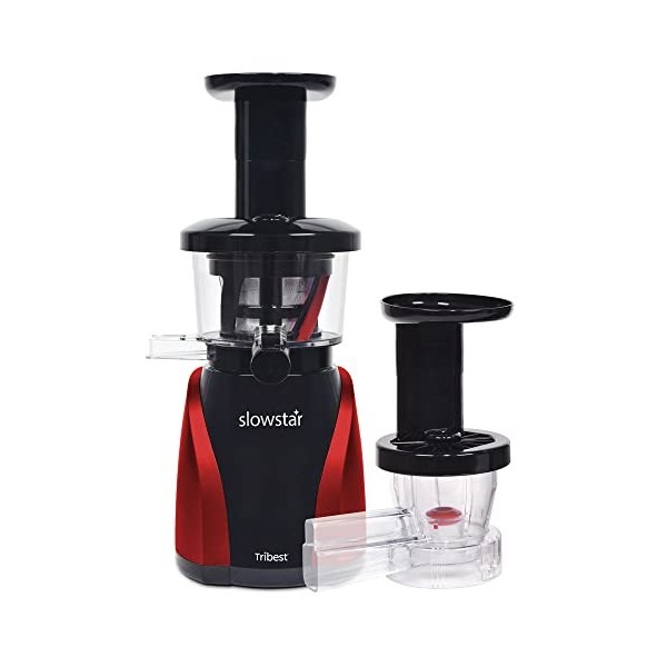 Tribest Slowstar Slow Juicer - Centrifugeuse verticale pour légumes et fruits - 47 tr/min, 200 W - Presse-agrumes électrique 