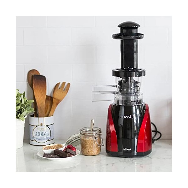 Tribest Slowstar Slow Juicer - Centrifugeuse verticale pour légumes et fruits - 47 tr/min, 200 W - Presse-agrumes électrique 