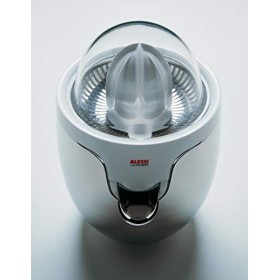 Alessi | Presse-Agrumes Electrique SG63 W Design en Acier et Résine Thermoplastique, Blanc