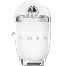 Smeg, Presse Agrumes Électrique CJF11WHEU, Mise en Marche Automatique à Pression, Bec Anti-goutte et Cône Universel, Base Ant