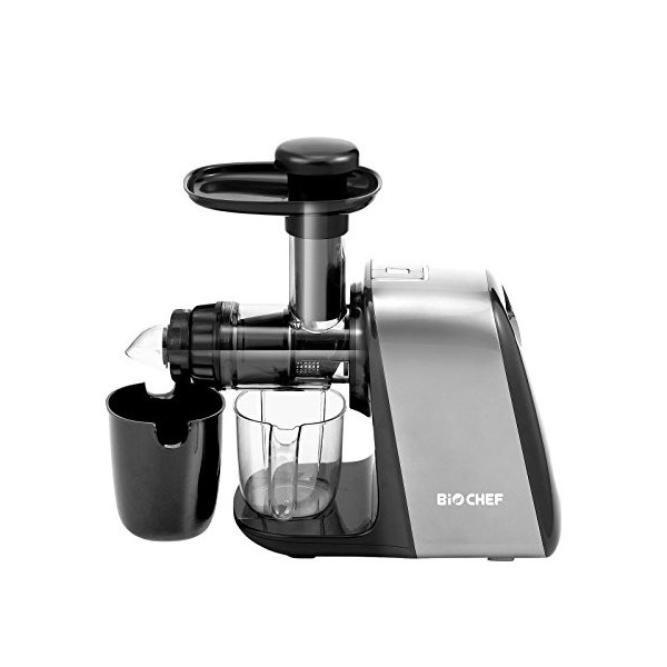 Extracteur de Jus BioChef Axis Compact Cold Press Juicer - Extracteur Horizontal, Compact & Léger, Grande Ouverture | Moteur 