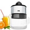 ADE Presse-agrumes électrique | avec carafe en verre, capacité 1 litre | pour oranges, citrons | 2 cônes | moteur rapide 60 w